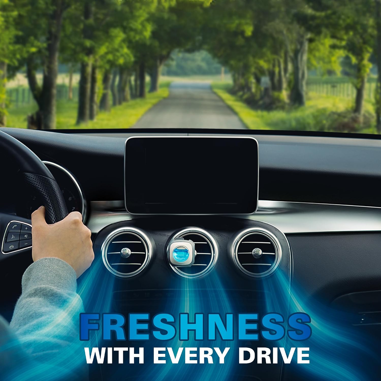 Thumbnail 5 de Air Jungles New Car Scent Vent Clip Air Freshener, 6-Pack with 3-Level Scent Control