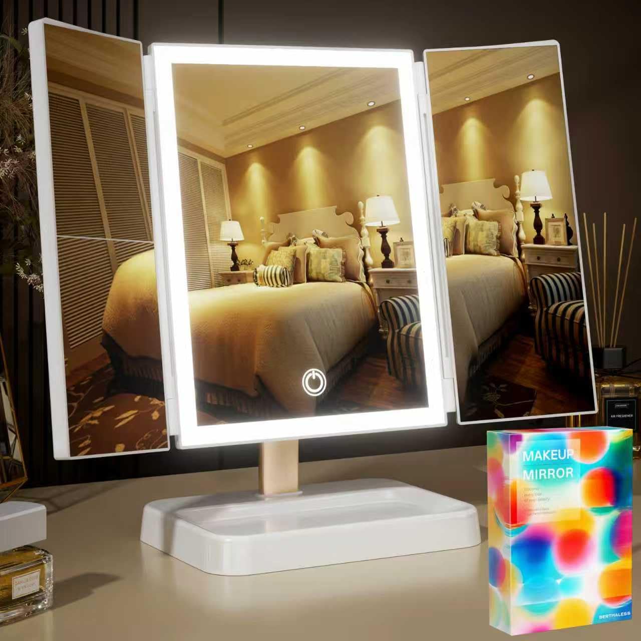 Detalle de BERTHALESS Makeup Mirror 2400 mAh 🪞
