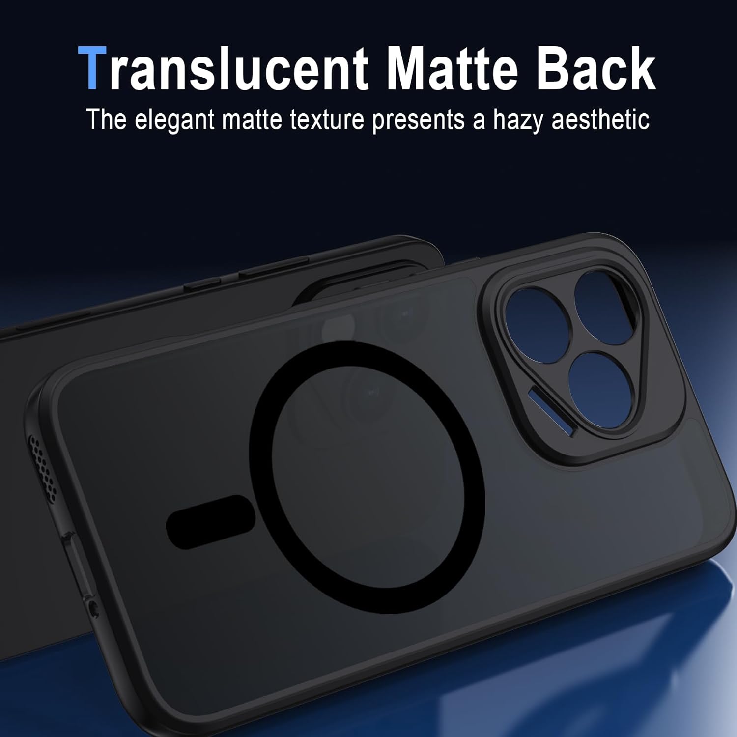 Thumbnail 4 de XTCASE Cover Magnetica per Honor 400 Lite – Custodia Ultra Sottile Traslucida Nero