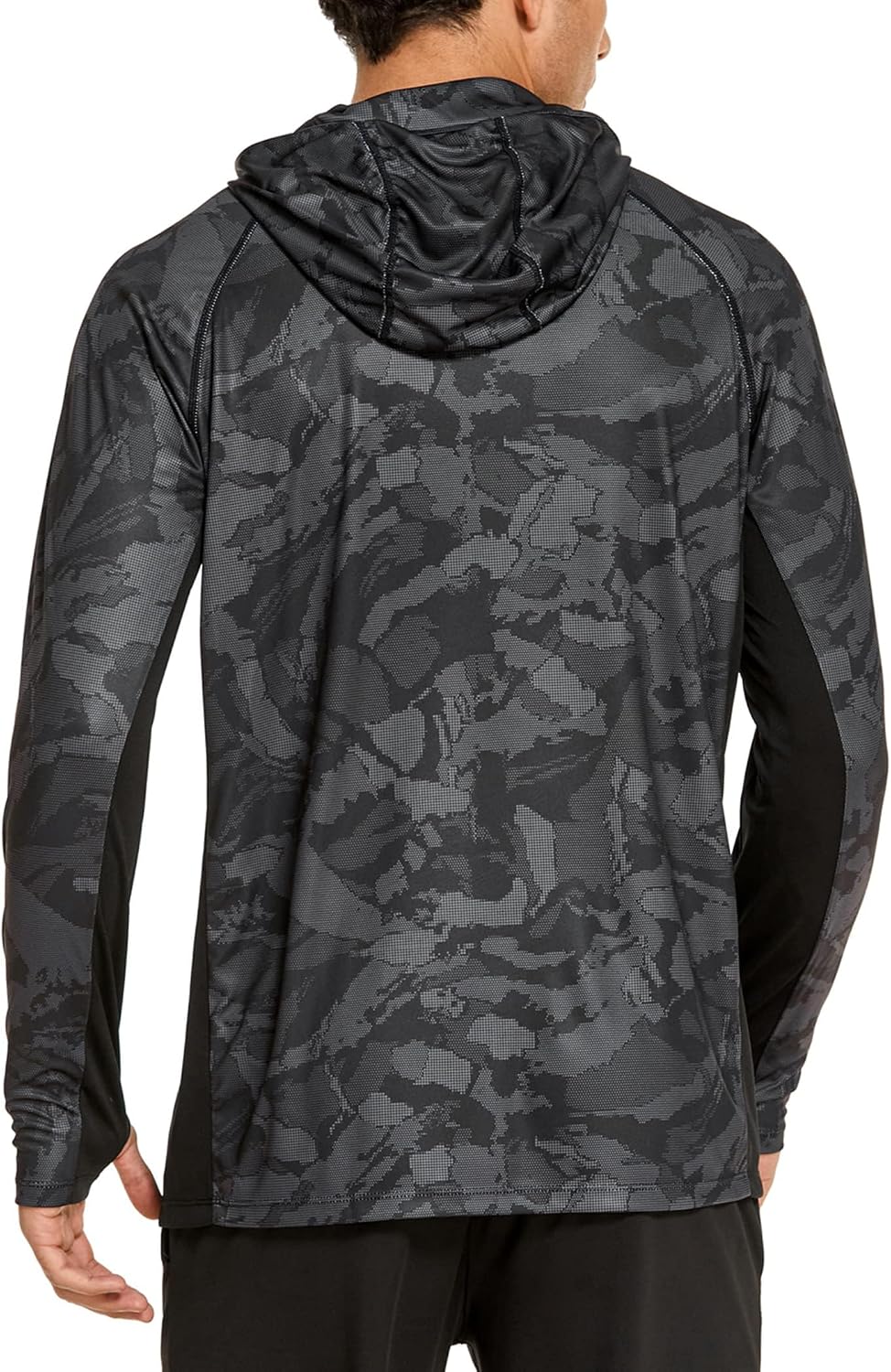Detalle 2 de COOrun Men's Hooded Sun Shirt with Mask — UPF 50+ Rash Guard for Outdoor Comfort