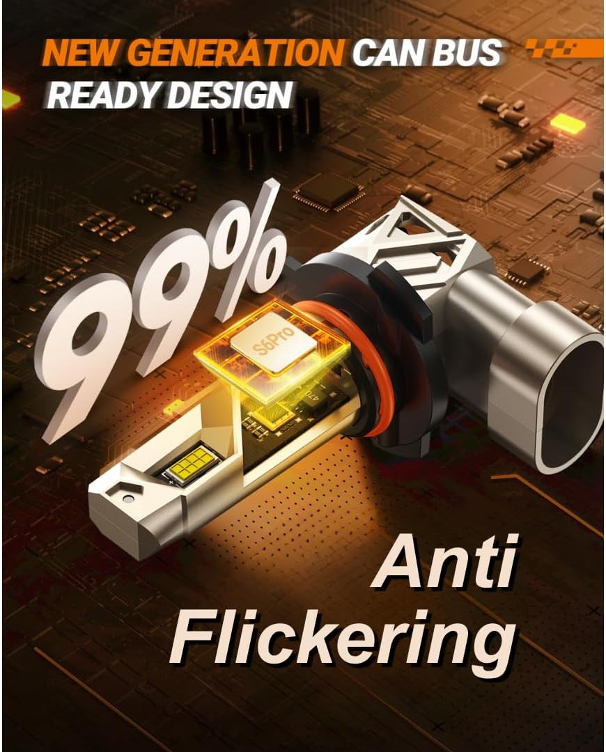 Thumbnail 4 de SEALIGHT 9005/HB3 LED Bulbs (S6 Pro) 6500K, Pack of 2, 1:1 Plug and Play