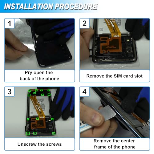 Thumbnail 5 de ZHUROUPU repuesto de conector Dock con puerto de carga y micrófono para Samsung Galaxy A30s (2019) SM-A307FN