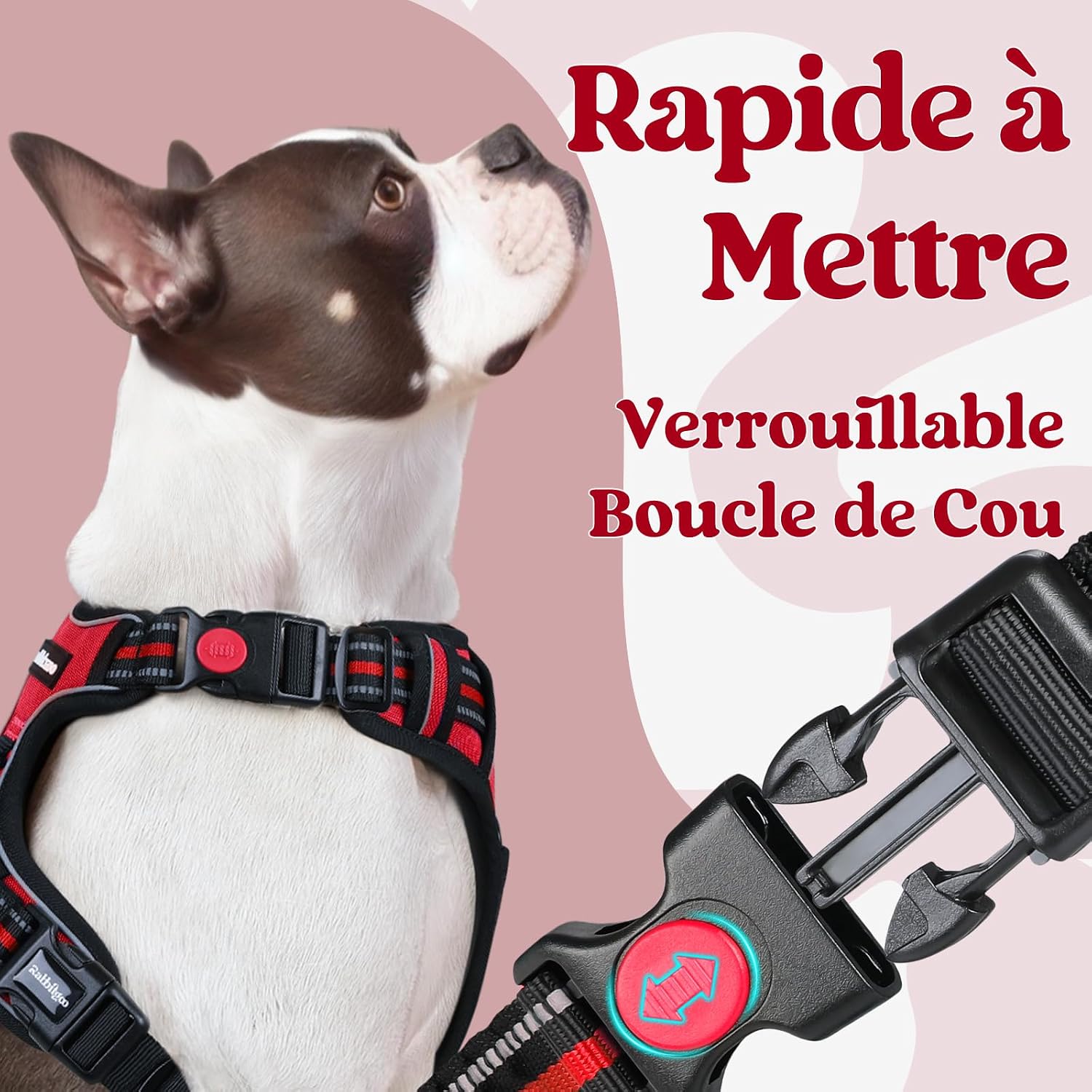 Detalle de rabbitgoo Harnais anti traction pour chien M