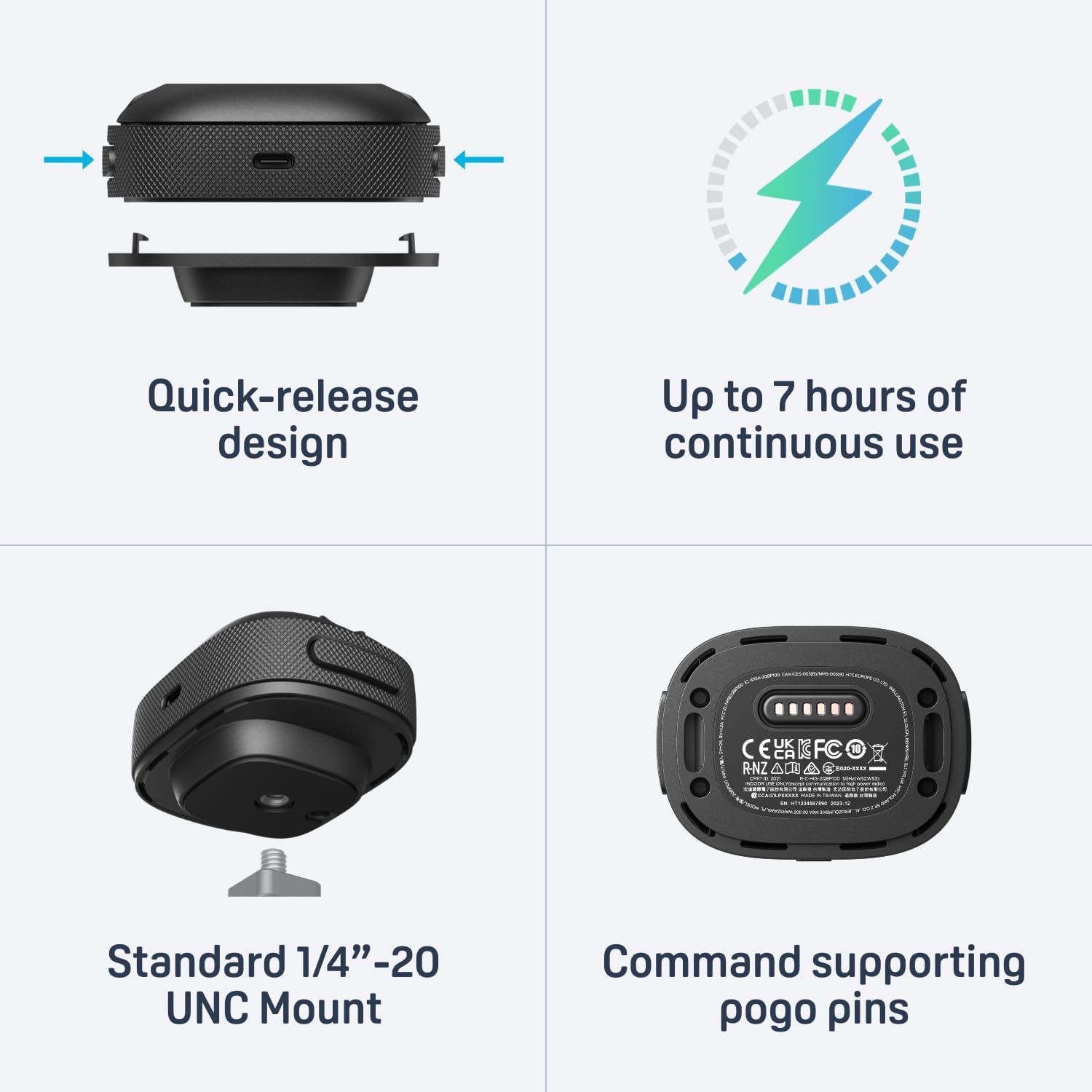 Detalle de VIVE Ultimate Tracker per Visore XR All-in-One – Tracciamento 6DoF per VR senza stazioni base