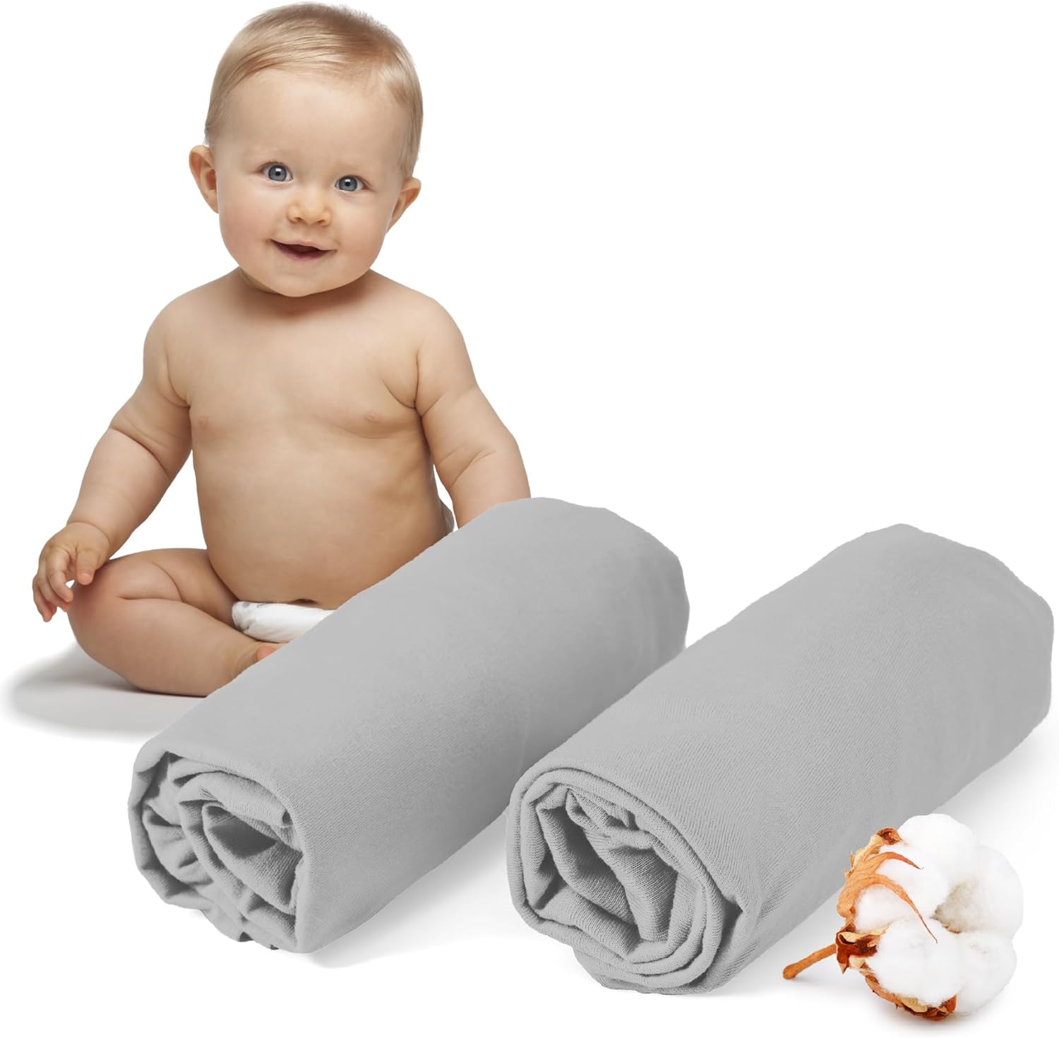 Dreamzie Juego 2 Sábanas Cuna 60x120/70x140 Algodón 100%