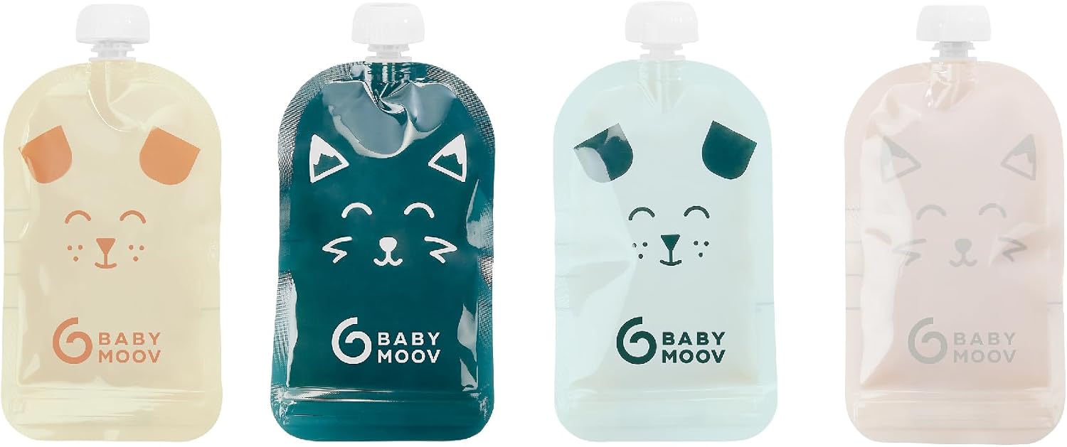 Detalle de Babymoov ISY Pouches herbruikbare knijpzakjes, 150 ml, set van 20