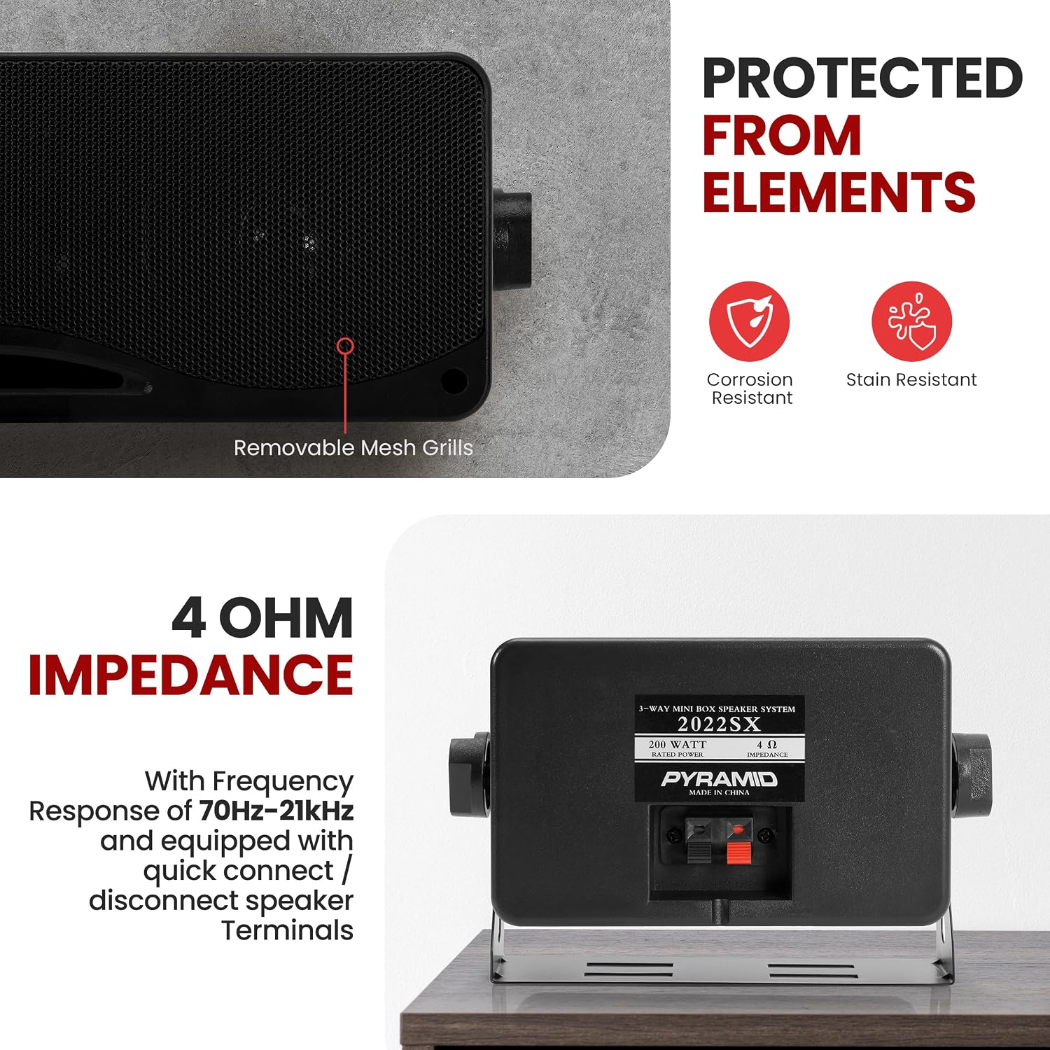 Thumbnail 4 de Pyramid Passive Wall Speakers 3-Way Pair