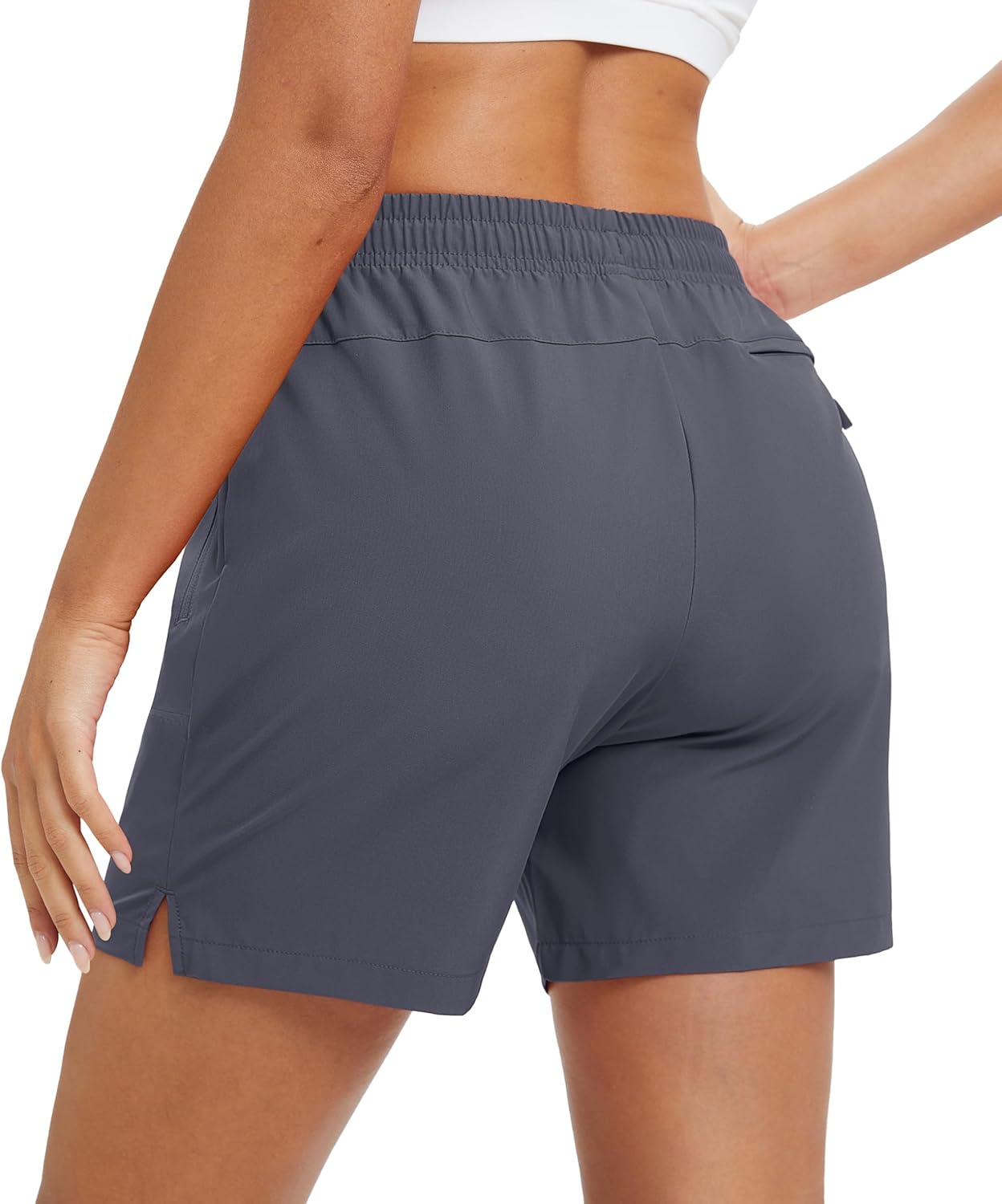 Detalle 2 de MAGCOMSEN Women's 5" Hiking Shorts with UPF 50+ | Quick-Dry, Lightweight, Pockets