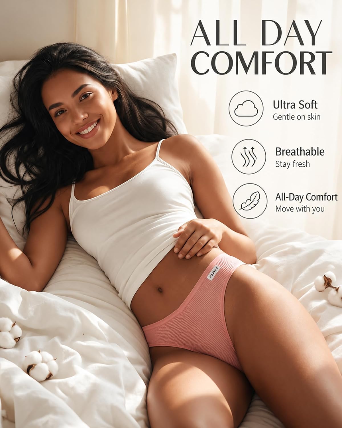 Detalle de Cotton Thongs for Women, 10-Pack