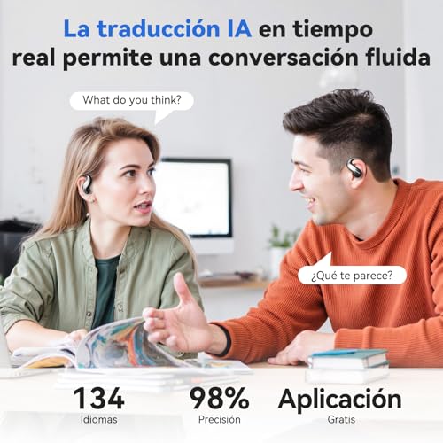 Detalle de Relxhome NE19 Auriculares Traductor en Tiempo Real 134 Idiomas