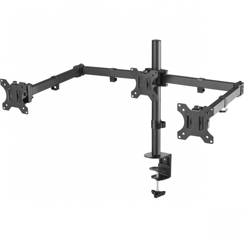 Thumbnail 2 de Aisens DT27TSR-061: Soporte de mesa doble para 3 monitores 13–27" (VESA 100x100) ≤7 kg por pantalla