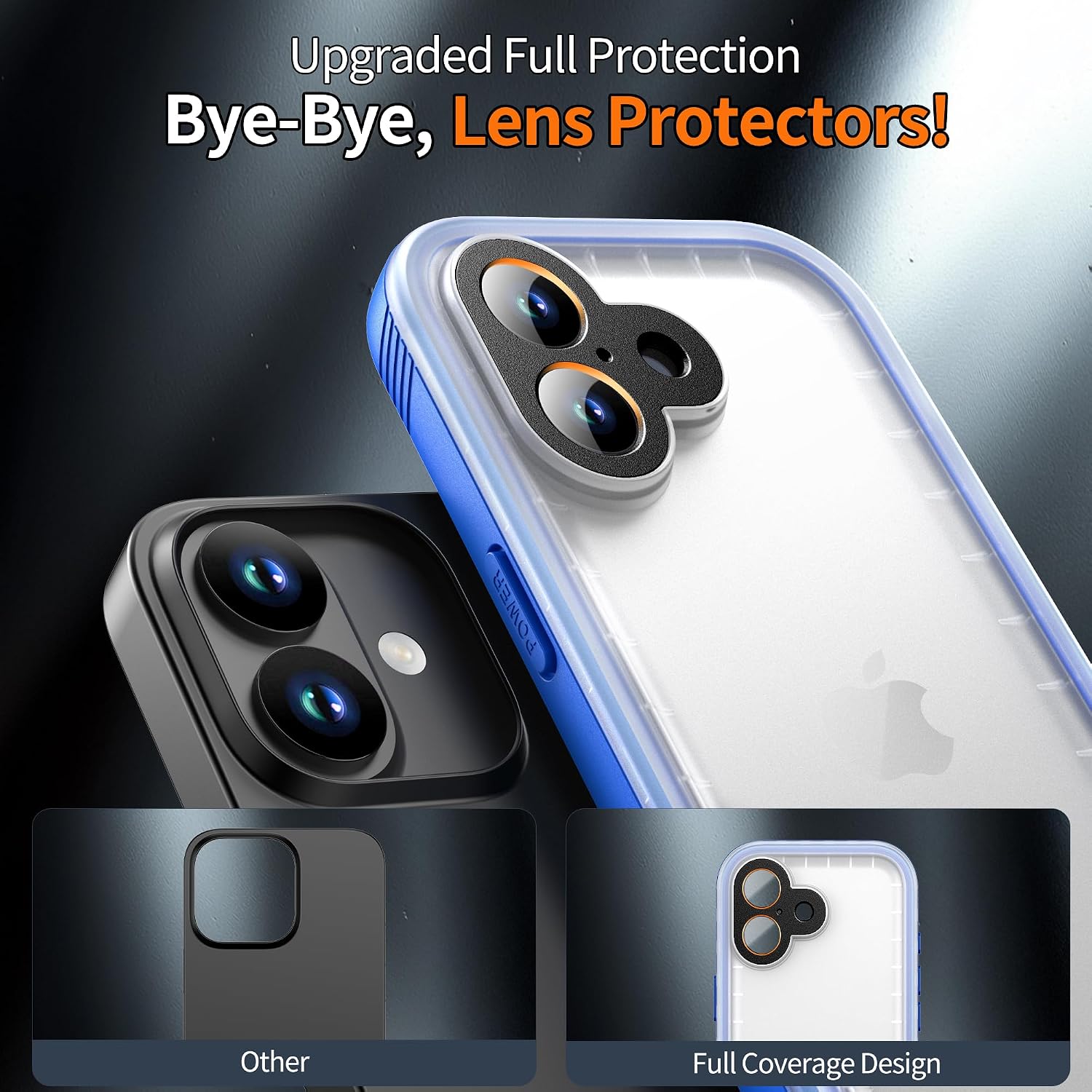 Detalle de Cozycase TOP Protective Blue Full Case for iPhone 17 – Slim, Rugged & Waterproof