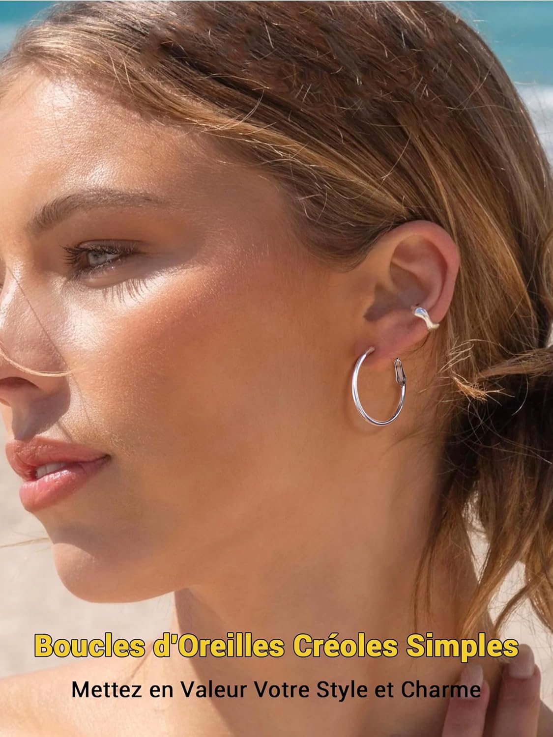 Thumbnail 2 de PROSTEEL Créoles femme 30/50/70 mm – lot de 3 paires en acier inoxydable