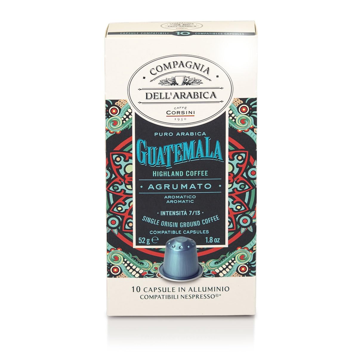 Detalle de Caffè Corsini Set kompatible Nespresso® Viaggio-Kapseln – 100% Arabica aus El Salvador, Costa Rica & Guatemala (30 Kapseln)