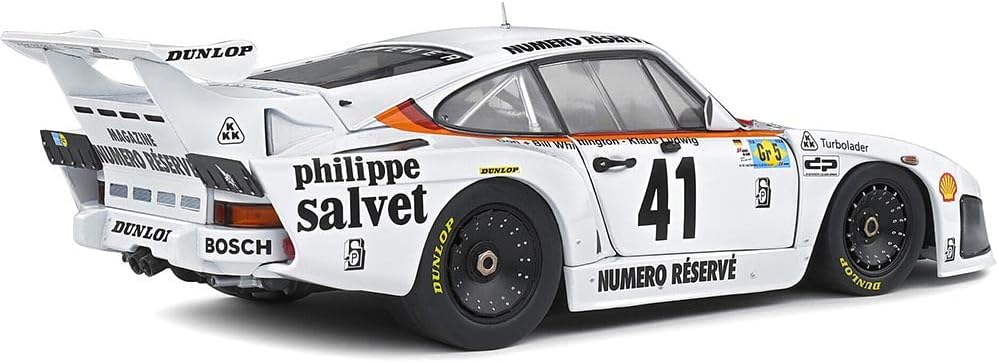 Detalle de Solido SOL1805404 Porsche 935 Mobydick 1:18 – metalowy model kolekcjonerski