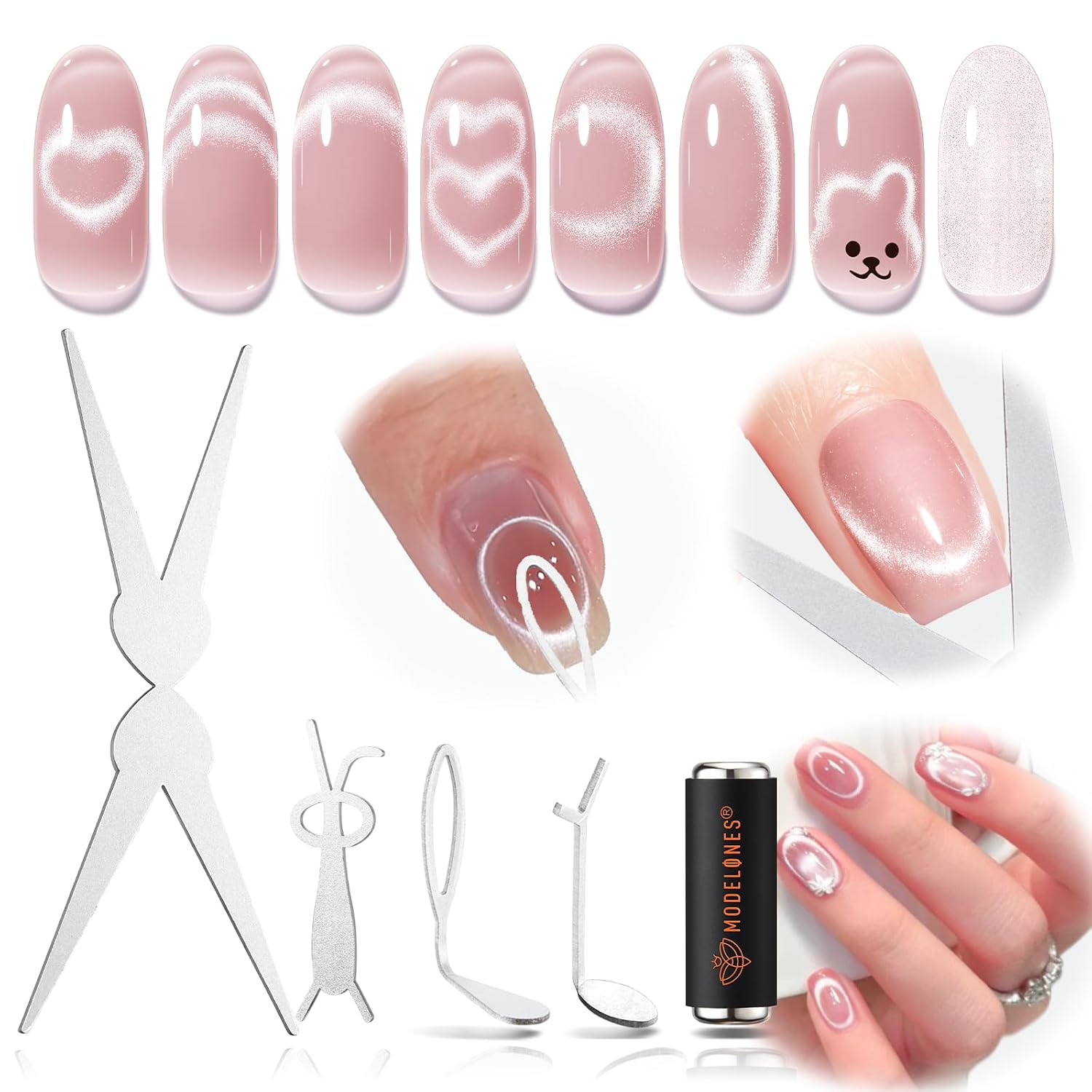 Detalle de Modelones French Cat Eye Magnet Set