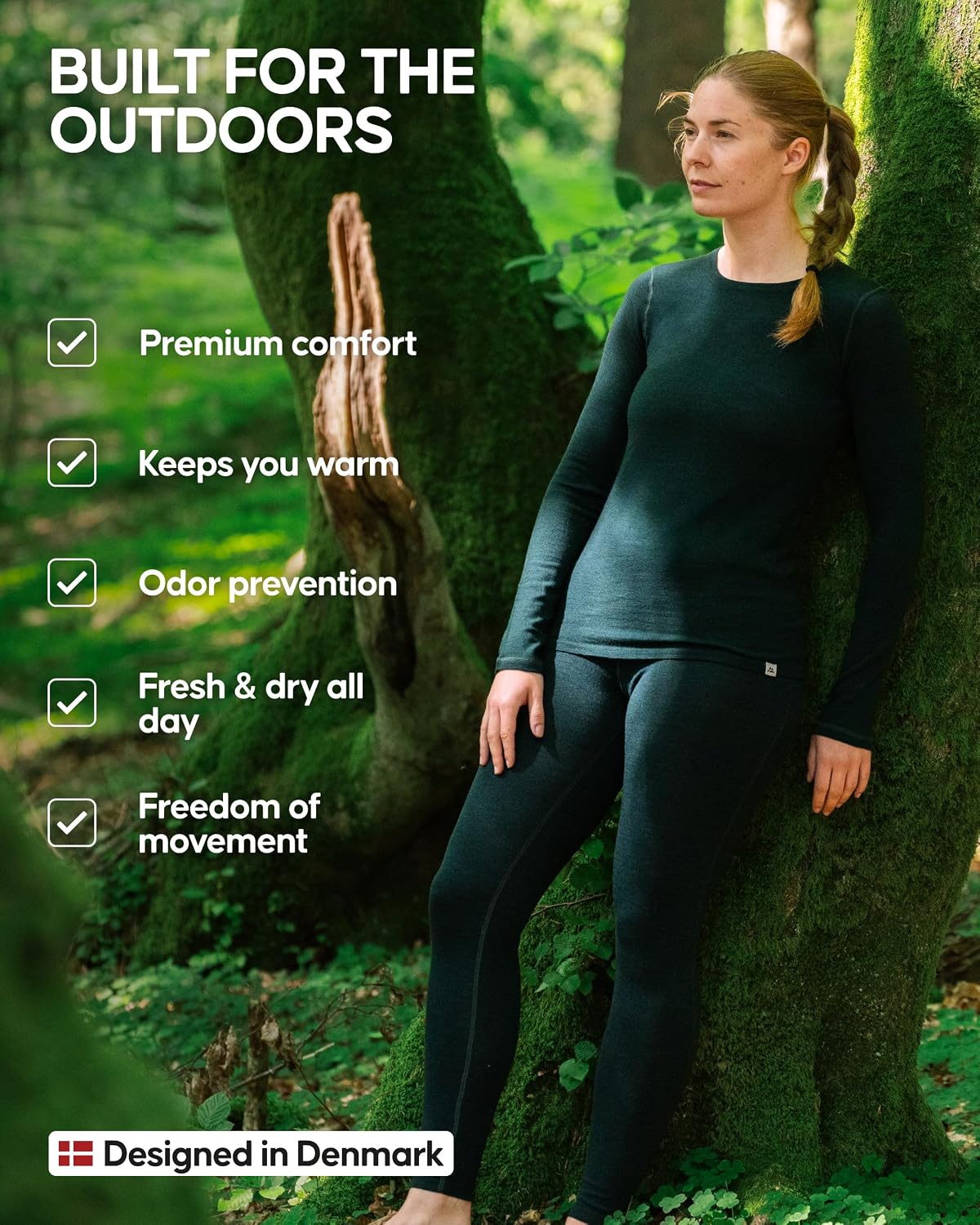 Detalle 1 de DANISH ENDURANCE Merino Wool Base Layer Set 180g