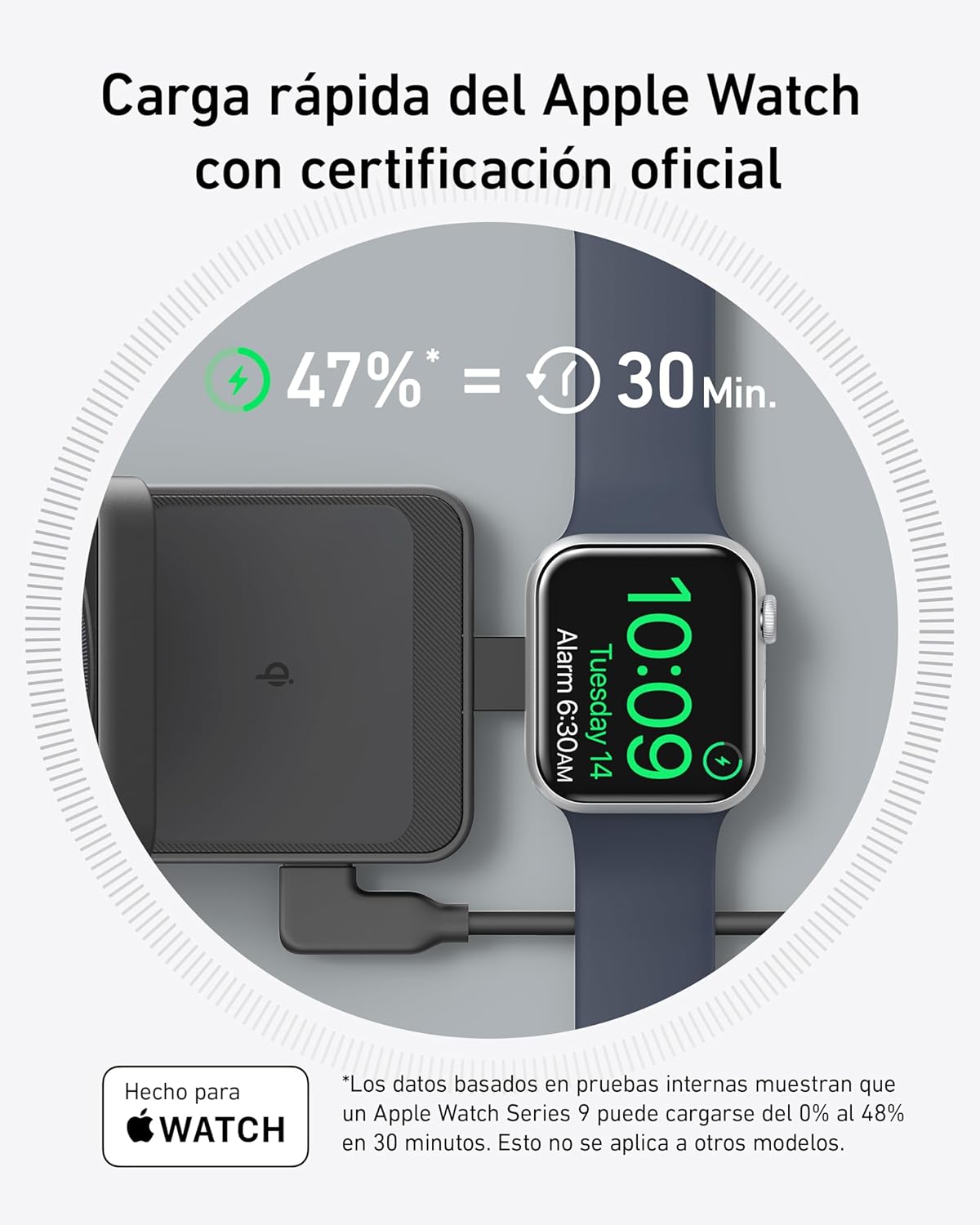 Detalle 2 de Anker MagGo Cargador Inalámbrico 15W