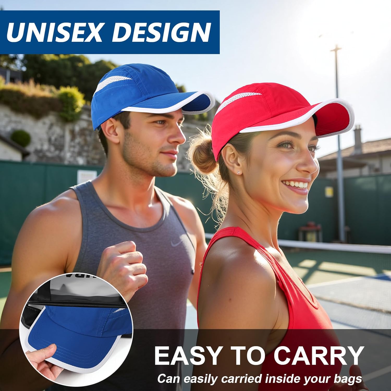 Thumbnail 5 de AYPOW Baseball Cap 2er-Set – Leicht, schnelltrocknend, unisex, atmungsaktiv