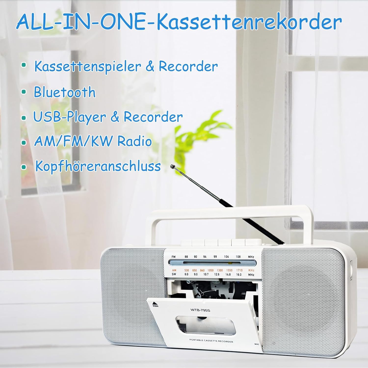 Thumbnail 1 de Kassettenspieler Boomboxen 10 W