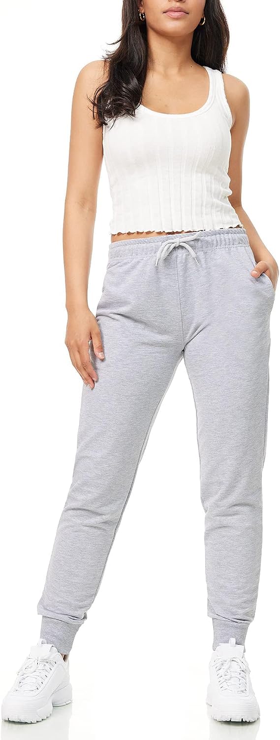 Thumbnail 1 de ROSS CAMP joggingbroek voor dames van katoen, met trekkoord en geribde boorden