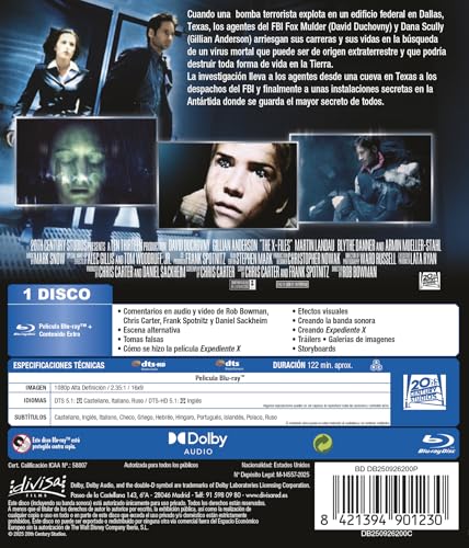 Thumbnail 1 de Expediente X: La Película (The X-Files: Fight the Future) [Blu-ray] – Divisa Films