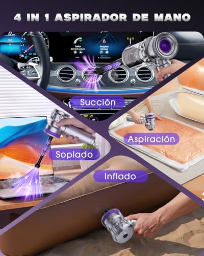 Thumbnail 3 de Ortiny Aspirador de Mano 28000PA: potencia sin cable para coche y hogar