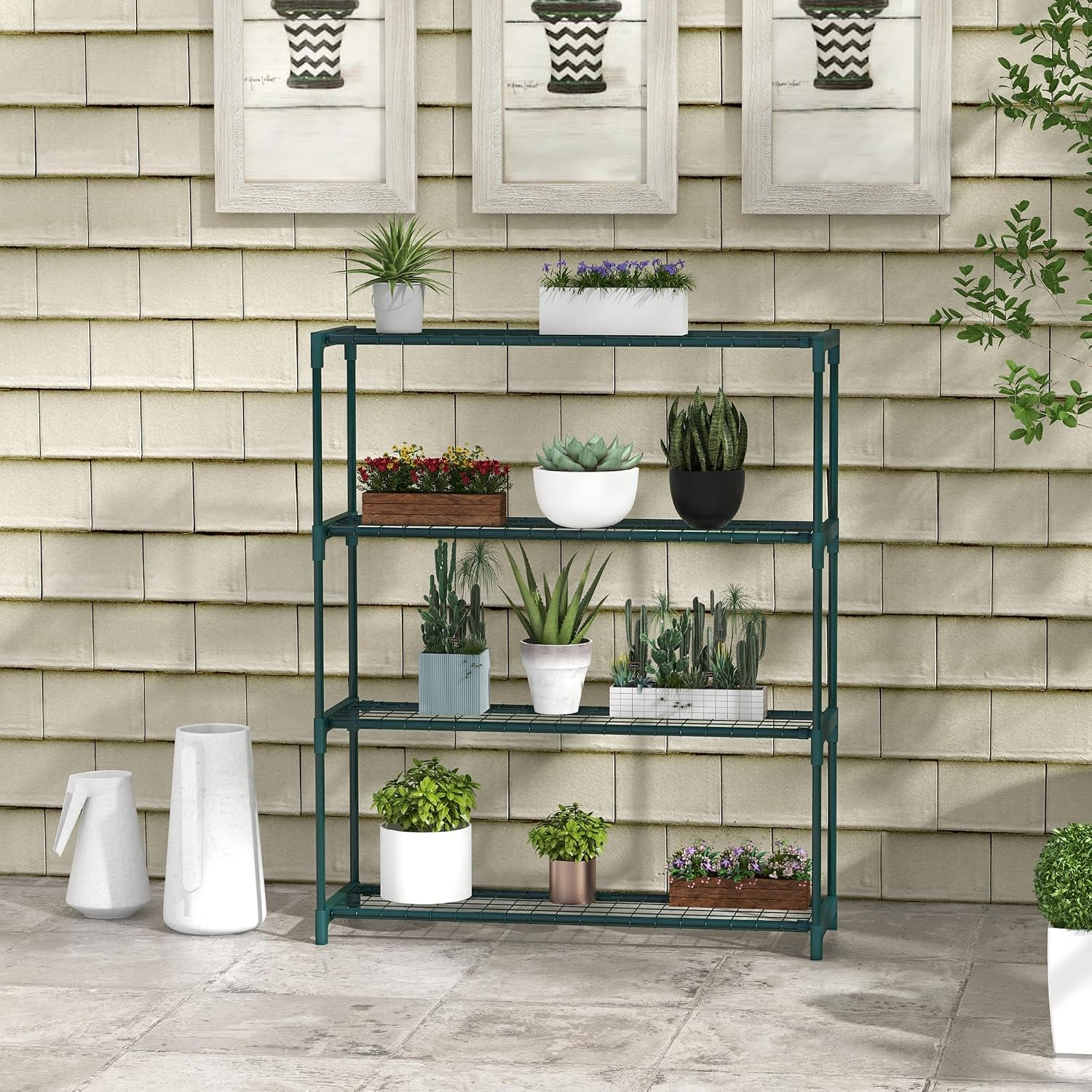 Detalle 2 de Outsunny Estantería para Plantas 4 niveles