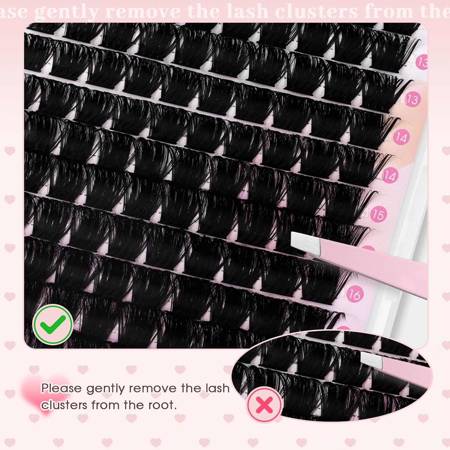 Detalle 2 de FADLASH 200D Fluffy Lash Clusters, D Curl, 12–18 mm