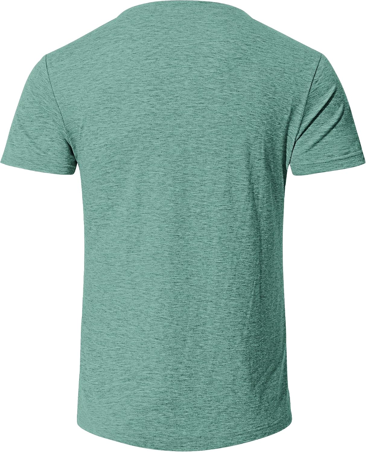 Detalle de TARAINYA Henley T-Shirts Herren – Baumwollshirt mit Brusttasche, Kurzarm, 95% Baumwolle