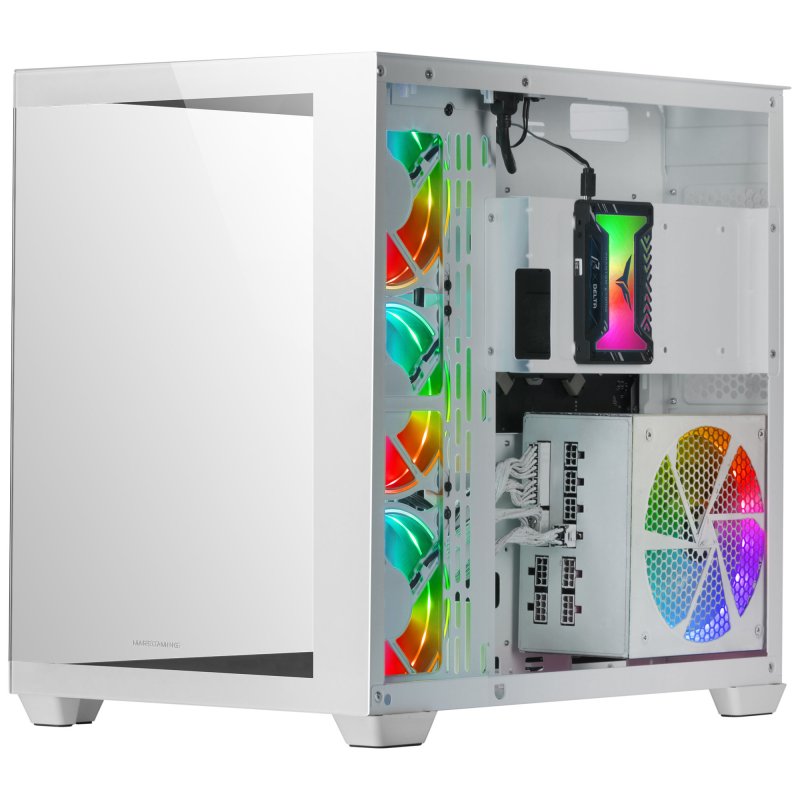 Thumbnail 2 de Mars Gaming MCV4 Torre XXL E-ATX con cristal templado sin marco (blanco)
