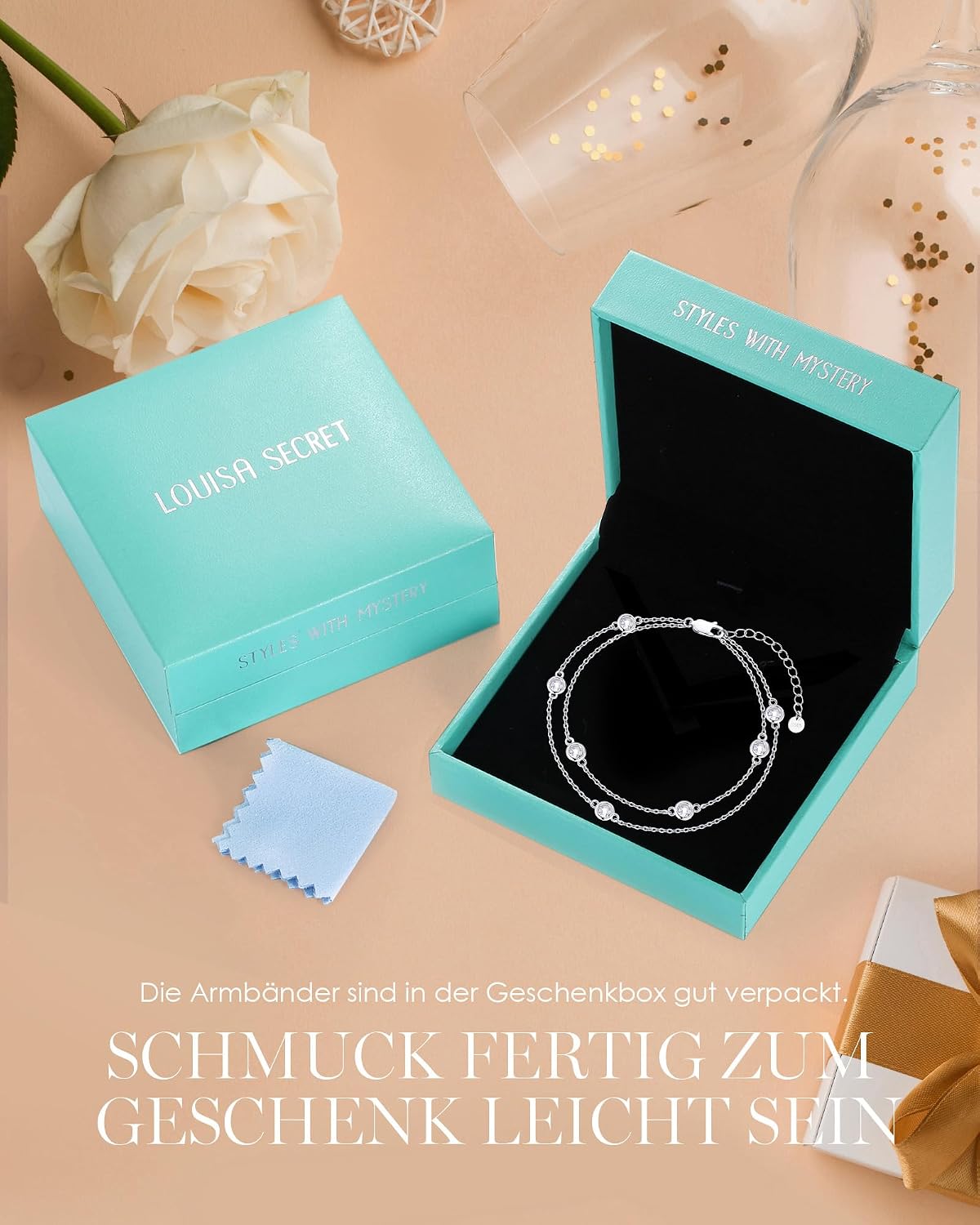Thumbnail 4 de LOUISA SECRET Pferdeaugen Armband 17 cm