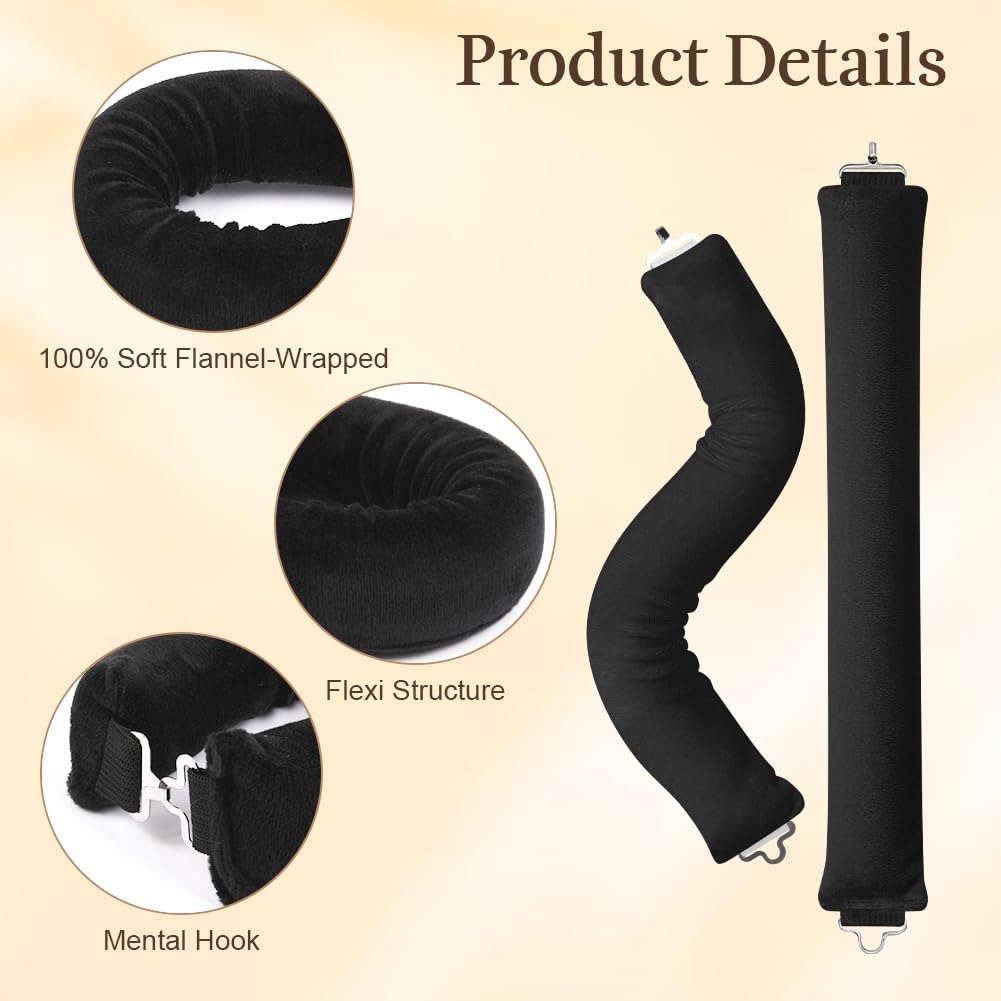 Detalle de AOOWU Heatless Curls Band (5-teilig) – Overnight Lockenwickler ohne Hitze