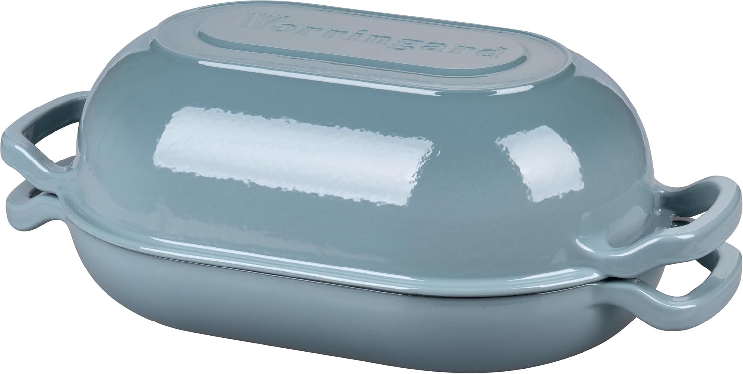 Thumbnail 6 de VORRINGARD Enameled Cast Iron Sourdough Bread Oven (Dutch Oven) with Lid, 5QT, Sea Salt