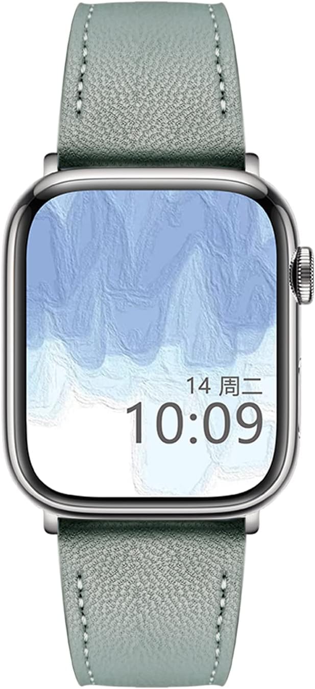 Detalle 2 de MUENShop Sheep Leather Apple Watch Strap – 42mm to 49mm, Soft Sheepskin with Stainless Clasp