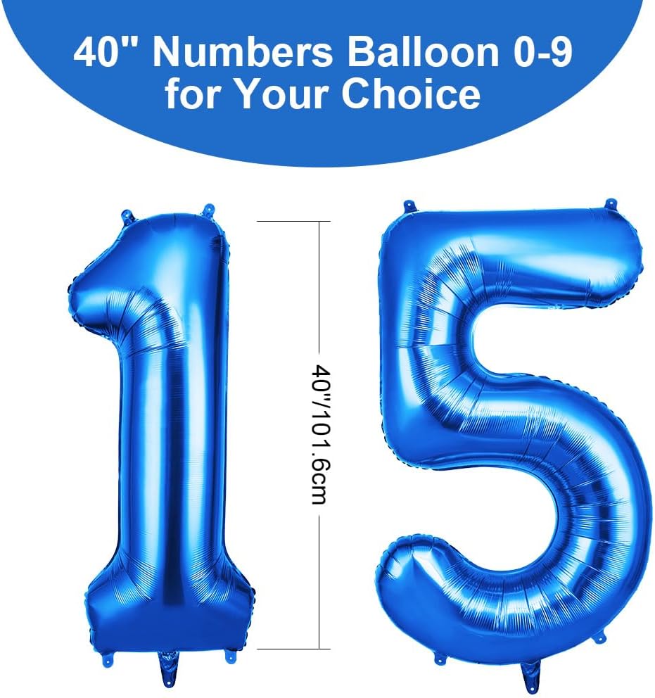 Thumbnail 1 de OFFCUP 40 Inch Number 15 Balloon helium number 15 🎈