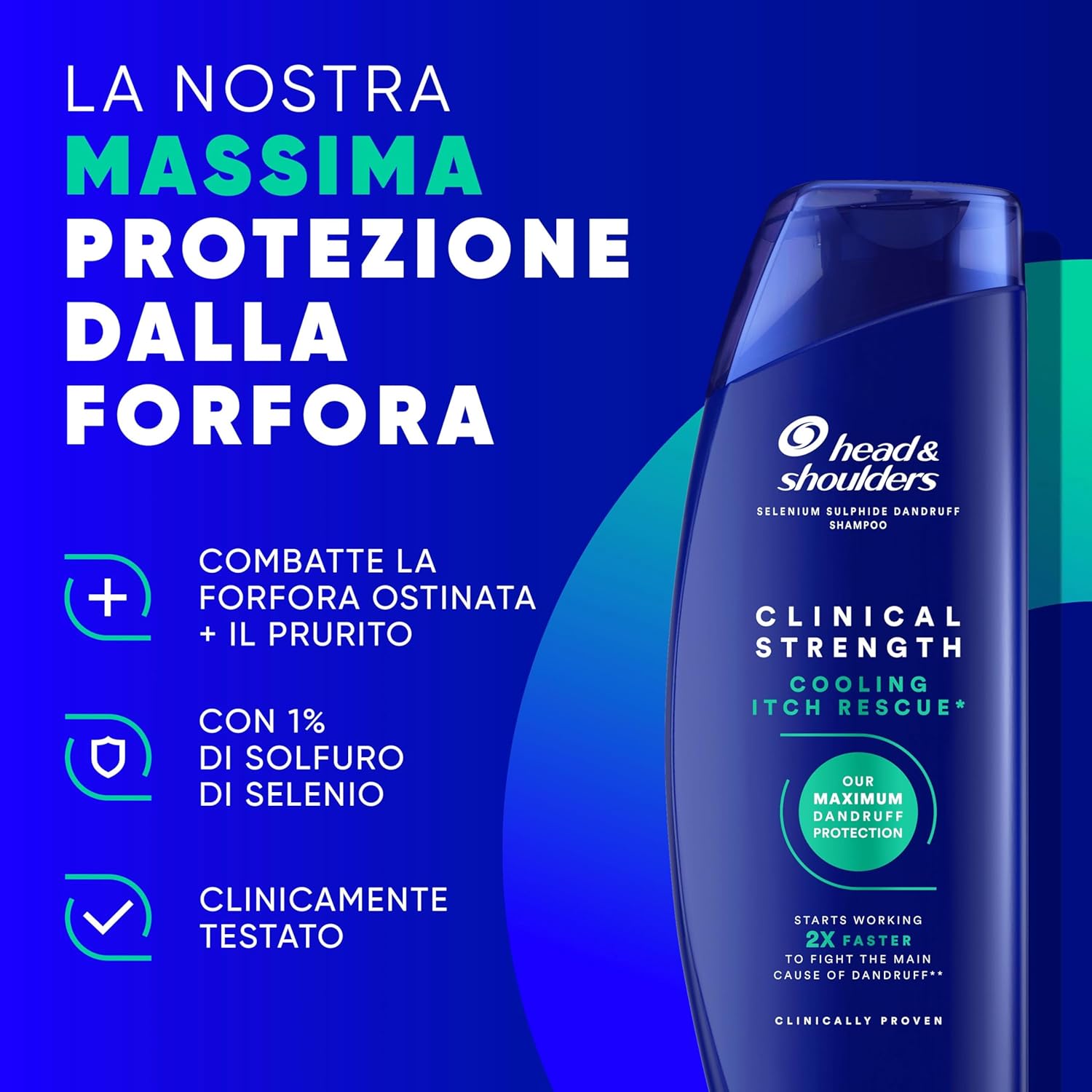 Detalle 2 de Head & Shoulders Clinical Strength Shampoo antiforfora 400 ml