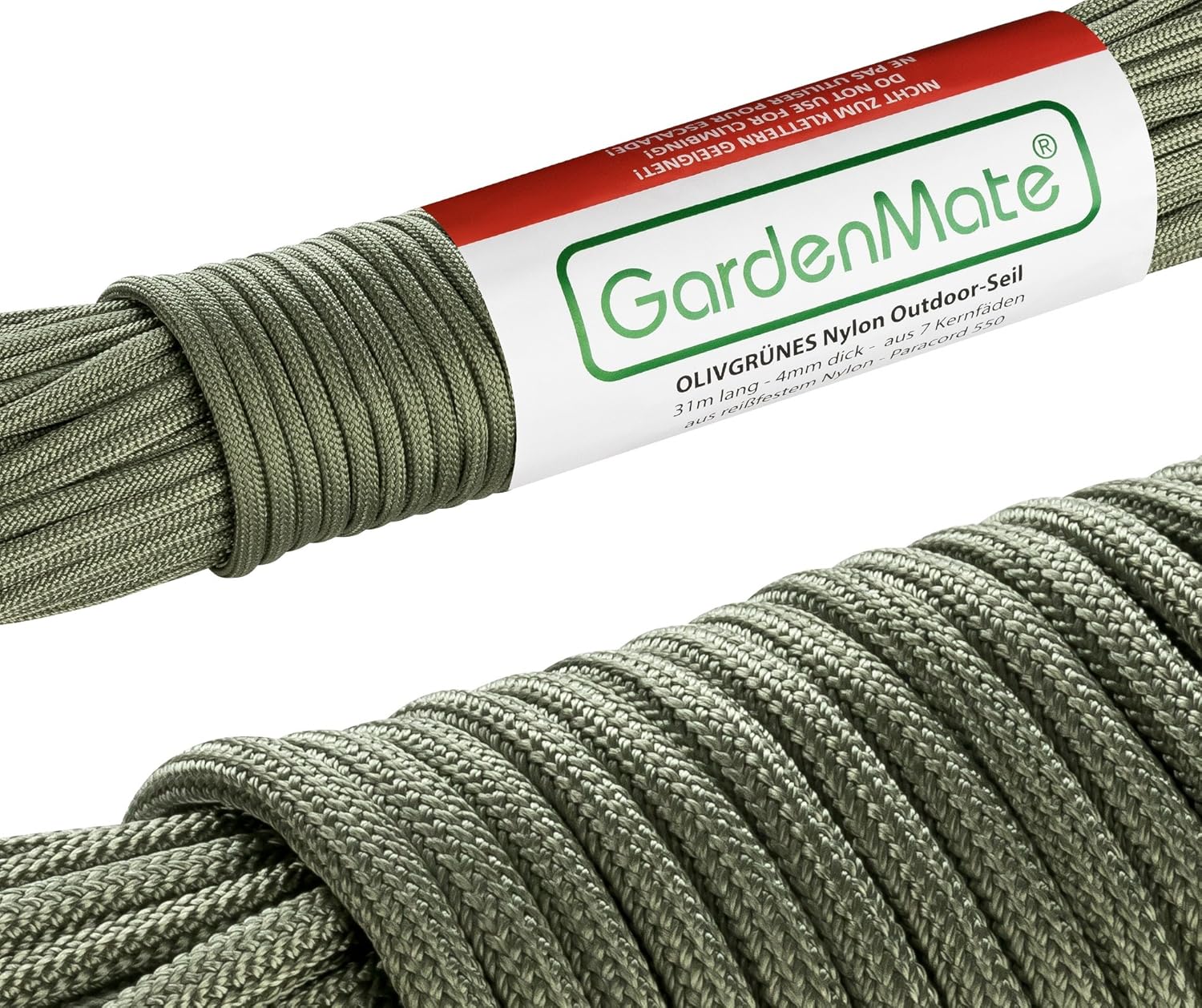 Thumbnail 6 de GardenMate corde professionnelle 31 m en nylon (paracorde 550) Ø 4 mm – plusieurs coloris