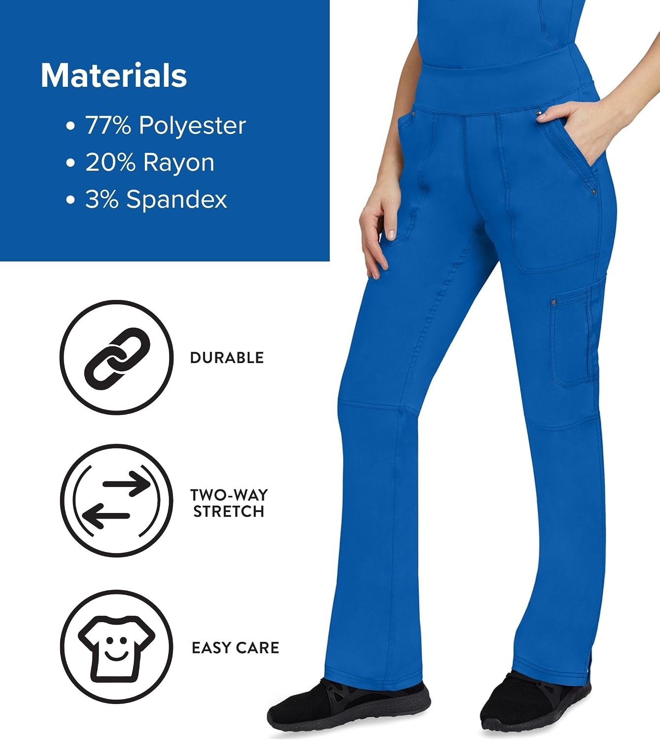 Thumbnail 4 de Healing Hands Women's Scrub Pant Tori Cargo Bottoms 9133
