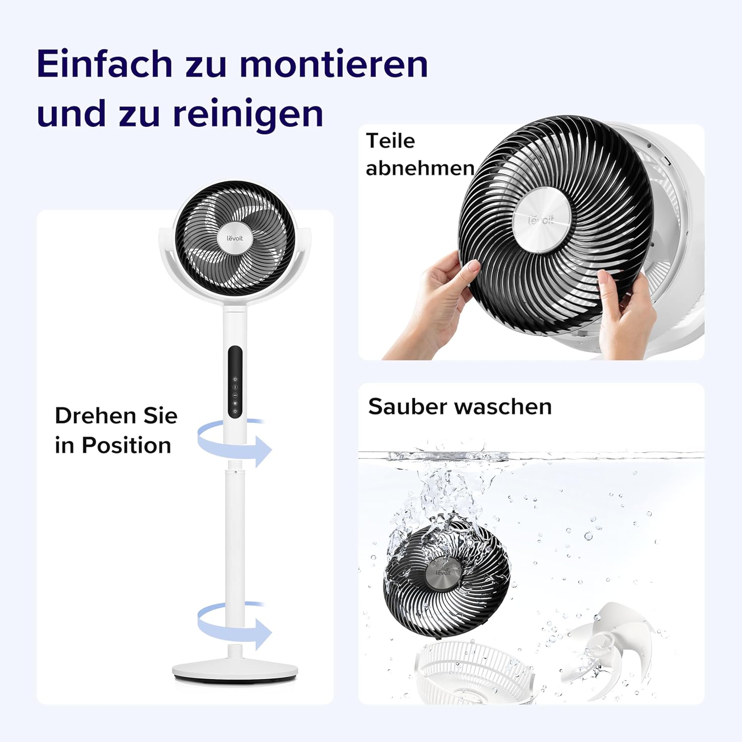 Thumbnail 6 de LEVOIT DC Standventilator 2465m³/h 🌀