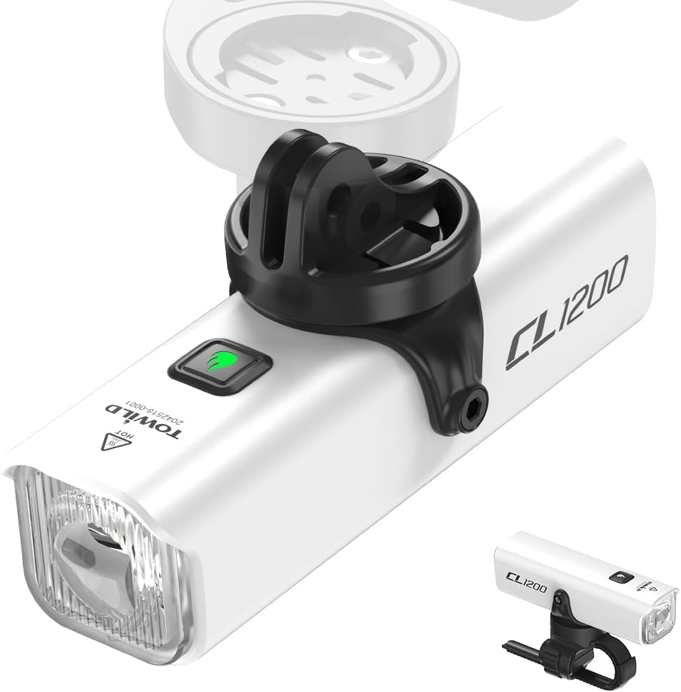 Detalle de towild CL1200 1200 lumen luce anteriore per bici