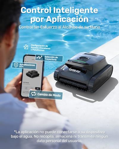 Thumbnail 6 de Gosvor (Nuovo 2026) Robot limpiafondos y paredes con APP y doble filtración, hasta 200 m²