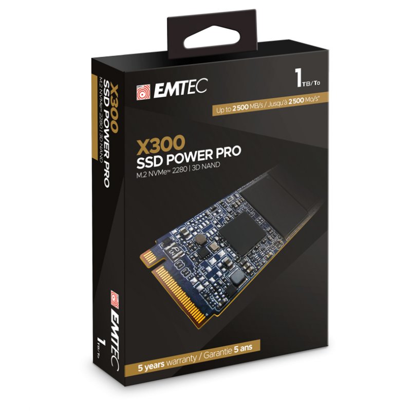 Detalle 2 de Emtec Power Pro X300 1TB M.2 SSD💾