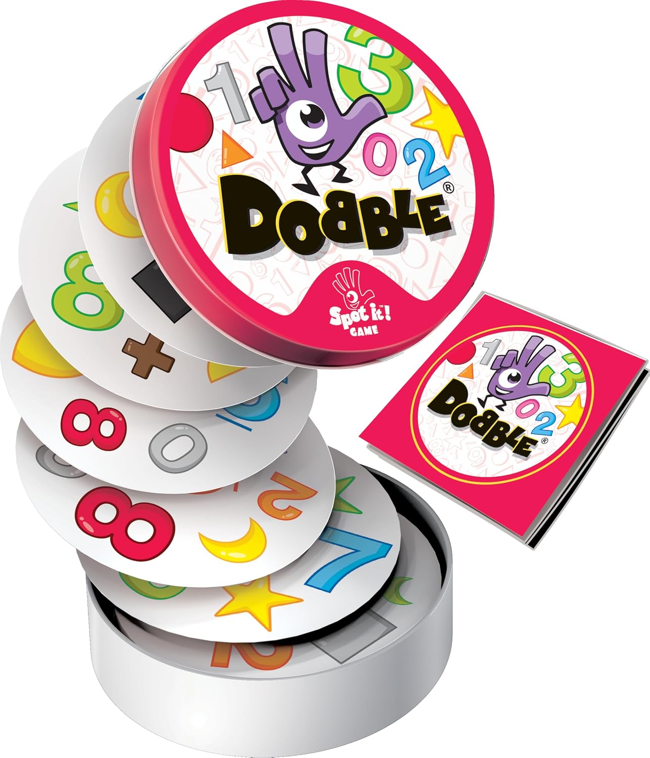 Detalle de Asmodee - DOBBLE 123 : Jeu de Cartes Éducatif pour Enfants dès 4 Ans