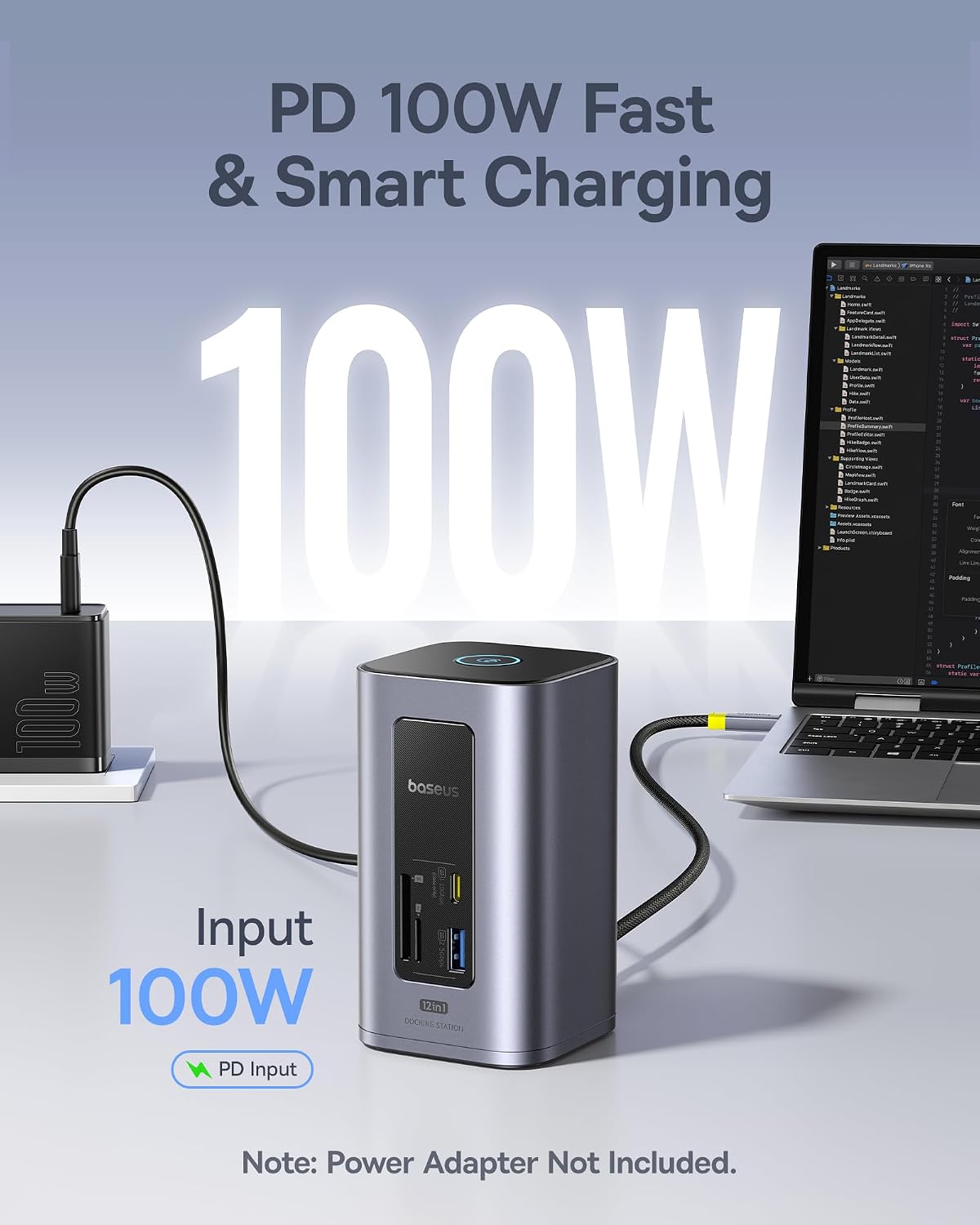 Thumbnail 5 de Baseus Nomos Win Air 12‑in‑1 USB‑C Docking Station 100W