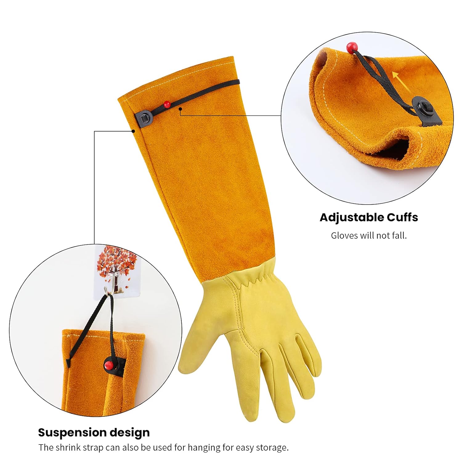 Detalle de Heavy duty thorn proof gardening gloves