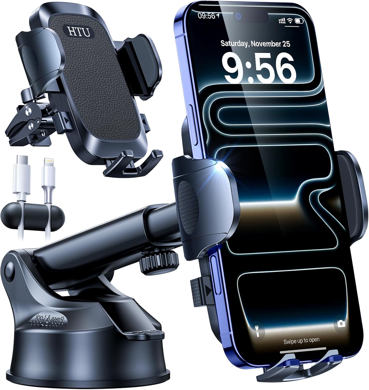 Thumbnail 6 de 2026 BEST Car Phone Holder: 110+LBS Strongest Suction & 360° Rotatable Mount