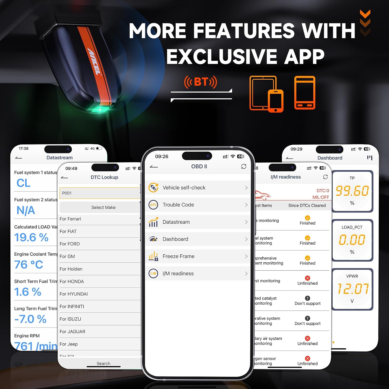 Thumbnail 6 de ANCEL BD200 OBD2 Bluetooth Scanner with Battery Test – UK Diagnostic Tool