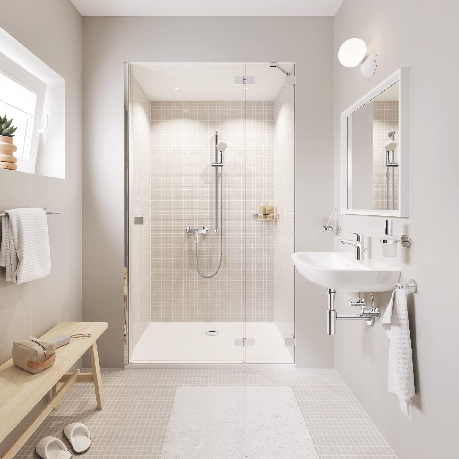 Thumbnail 4 de GROHE Start Cosmopolitan Patère Murale – Fixations cachées, plaque incluse, chrome