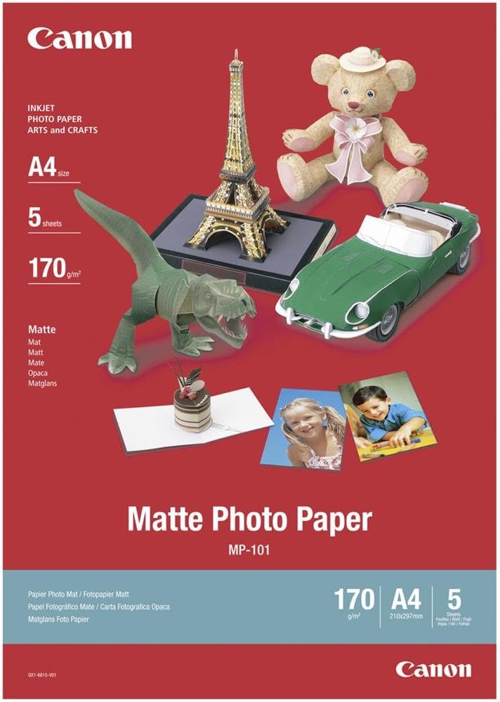 Thumbnail 2 de Canon MP-101 Papier Photo Mat A4 (50 feuilles) – papier photo mat de haute qualité pour impressions lumineuses